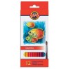 Akvareliniai pieštukai Koh-I-Noor, 12 spalvų