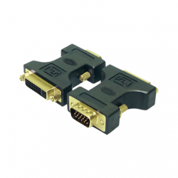 LogiLink® DVI Adapter DVI-I female - VGA DSUB male  Logilink Vga to dvi adapter Black