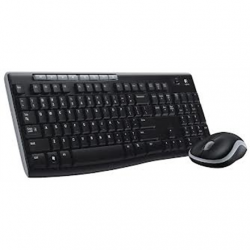 Logitech | MK270 | Keyboard and Mouse Set | Wireless | Mouse included | Batteries included | US | Black, Silver | USB | English | Numeric keypad