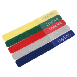 Cable Strap, 180*20mm, 5pcs, 5 colors | Logilink