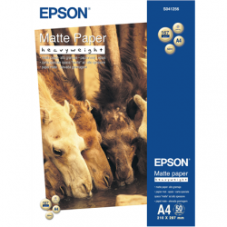 Epson Matte Paper Heavy Weight, DIN A4, 167g/mÂ², 50 Sheets