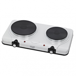 Adler | Free standing table hob | AD 6504 | Number of burners/cooking zones 2 | White | Electric