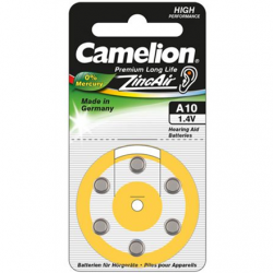 Camelion | A10/DA10/ZL10 | Zinc air cells | 6 pc(s)