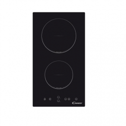Candy | Domino | CDH 30 | Vitroceramic | Number of burners/cooking zones 2 | Touch | Timer | Black | Display