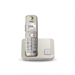Panasonic Cordless KX-TGE210FXN Conference call, Built-in display, Champagne, Caller ID, Phonebook capacity 150 entries, Speakerphone