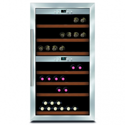 Caso | Wine cooler | Wine Master 66 | Energy efficiency class G | Free standing | Bottles capacity Up to 66 bottles | Cooling type Compressor technology | Stainless steel/Black