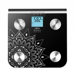 Gallet | Personal scale | GALPEP712 | Maximum weight (capacity) 150 kg | Accuracy 100 g | Black with motive