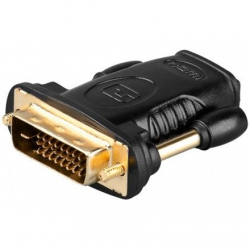 Goobay 68931 HDMI™/DVI-D adapter, gold-plated Goobay