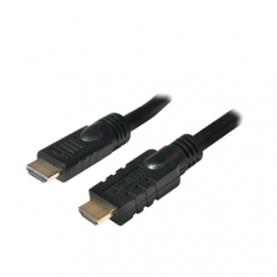Logilink, CHA0020, 20m, Active, HDMI cable, type A male, - HDMI type A male, black. Logilink | HDMI to HDMI | 20 m