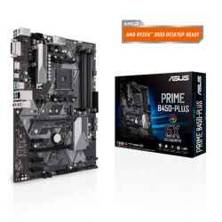Asus | PRIME B450-PLUS | Processor family AMD | Processor socket AM4 | Memory slots 4 | Number of SATA connectors 6 x SATA 6Gb/s connector(s) | Chipset AMD B | ATX