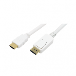 Logilink | Cable DisplayPort to HDMI | White | DP to HDMI | 2 m