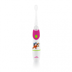 ETA SONETIC Toothbrush  ETA071090010 Battery operated, For kids, Number of brush heads included 2, Sonic technology, White/ pink