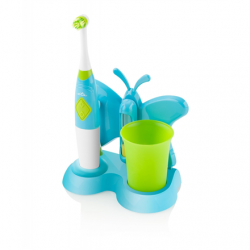 ETA | Toothbrush with water cup and holder | Sonetic  ETA129490080 | Battery operated | For kids | Number of brush heads included 2 | Number of teeth brushing modes 2 | Blue