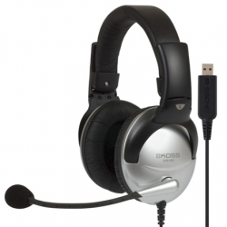 Koss | Gaming headphones | SB45 USB | Wired | On-Ear | Microphone | Noise canceling | Silver/Black