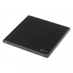 H.L Data Storage | Ultra Slim Portable DVD-Writer | GP57EB40 | Interface USB 2.0 | DVD±R/RW | CD read speed 24 x | CD write speed 24 x | Black | Desktop/Notebook