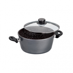 Stoneline | Cooking pot | 6741 | 2 L | 18 cm | die-cast aluminium | Grey | Lid included