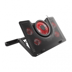 GENESIS Laptop cooling pad, OXID 550 15.6-17.3 5 FANS, LED LIGHT, 1 USB | Genesis | Laptop cooling pad, OXID 550 | Black | 400 x 280 x 55 mm | 2 year(s)