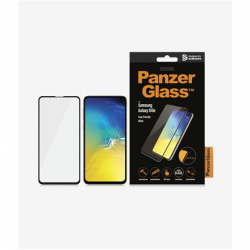 PanzerGlass | Samsung | Galaxy S10e | Glass | Black | Rounded edges; 100% touch preservation | Case Friendly