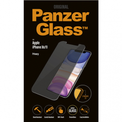 PanzerGlass | P2662 | Screen protector | Apple | iPhone Xr/11 | Tempered glass | Transparent | Confidentiality filter; Anti-shatter film (holds the glass together and protects against glass shards in case of breakage); Easy Installation with full adhesive