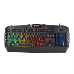 FURY Spitfire Gaming Keyboard, US Layout, Wired, Black | Fury | Gaming Keyboard | Spitfire | Gaming keyboard | Wired | RGB LED light | US | 1.8 m | Black | USB 2.0