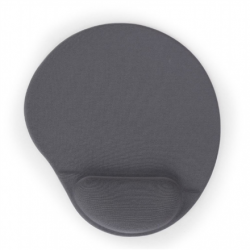 MP-GEL-GR Gel mouse pad with wrist support, grey Comfortable | Gel mouse pad | Grey