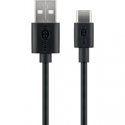 Goobay 59122 USB 2.0 cable (USB-C™ to USB A), black Goobay