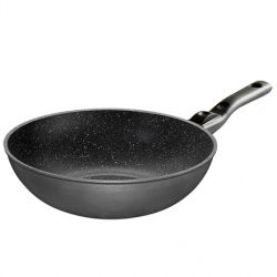 Stoneline | Pan | 19569 | Wok | Diameter 30 cm | Suitable for induction hob | Removable handle | Anthracite