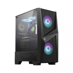 MSI MAG FORGE 100R PC Case, Mid-Tower, USB 3.2, Black | MSI | MSI MAG FORGE 100R | Black | ATX | Power supply included No