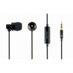 Gembird | Metal earphones with microphone "Paris" | Built-in microphone | 3.5 mm | Black
