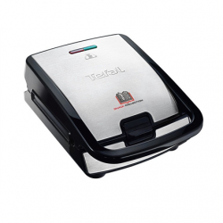 TEFAL | SW854D | Sandwich Maker | 700 W | Number of plates 4 | Number of pastry 2 | Diameter  cm | Black/Stainless steel