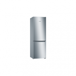 Bosch Serie 2 Refrigerator KGN33NLEB Energy efficiency class E, Free standing, Combi, Height 176 cm, No Frost system, Fridge net capacity 193 L, Freezer net capacity 89 L, 42 dB, Stainless steel