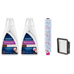 Bissell | Cleaning Pack | MultiSurface (2xDetergents+Brushroll+Filter)