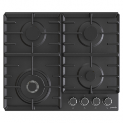Gorenje | GW642AB | Hob | Gas | Number of burners/cooking zones 4 | Rotary knobs | Black