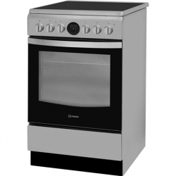 INDESIT Cooker IS5V8CHX/E Hob type Vitroceramic Oven type Electric Stainless steel Width 50 cm Grilling Electronic 57 L Depth 60 cm