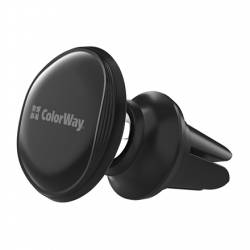 ColorWay Magnetic Car Holder For Smartphone Air Vent-4 Black, Adjustable, 360 °