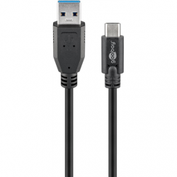 Goobay | Round cable | A | USB 3.0 male (type A) | USB-C male | Mbit/s