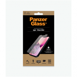PanzerGlass | Clear Screen Protector | Apple | iPhone 13 Mini | Tempered glass | Antibacterial glass; Resistant to scratches and bacteria; Shock absorbing; Easy to install
