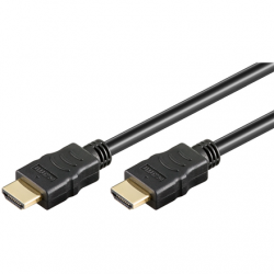 Goobay | Black | HDMI male (type A) | HDMI male (type A) | High Speed HDMI Cable with Ethernet | HDMI to HDMI | 0.5 m