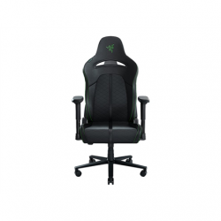 Razer mm | EPU Synthetic Leather; Steel; High density Polyurethane Moulded Foam | Enki X Ergonomic Gaming Chair Black/Green