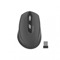 Natec Mouse, Siskin, Silent, Wireless, 2400 DPI, Optical, Black-Grey Natec | Mouse | Optical | Wireless | Black/Grey | Siskin
