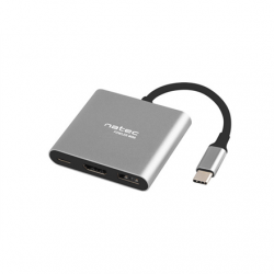 Natec Multi-Port Adapter, Fowler, USB-C, HDMI, USB 3.0 Natec USB-C Multiport Adapter NMP-1607 0.11 m Grey