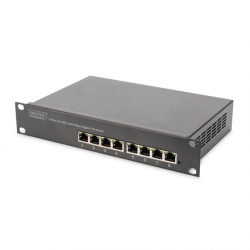 Digitus | 8-port Gigabit Ethernet PoE switch | DN-95317 | Unmanaged | Rackmountable | 10/100 Mbps (RJ-45) ports quantity | 1 Gbps (RJ-45) ports quantity | SFP+ ports quantity | Power supply type Internal