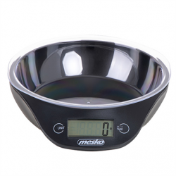 Mesko Kitchen scale with a bowl MS 3164 Maximum weight (capacity) 5 kg Graduation 1 g Display type LCD Black