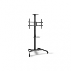 Digitus | Floor stand | TV-Cart for screens up to 70", max. 50kg wheelbase, VESA max. 600x400 | Tilt | 37-70 " | Maximum weight (capacity) 50 kg | Black