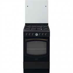 Cooker | IS5G8MHA/E | Hob type Gas | Oven type Electric | Black | Width 50 cm | Grilling | Depth 60 cm | 60 L
