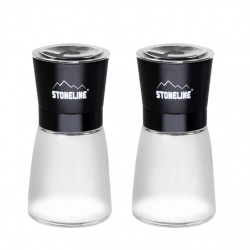 Stoneline | Salt and pepper mill set | 21653 | Mill | Housing material Glass/Stainless steel/Ceramic/PS | The high-quality ceramic grinder is continuously variable and can be adjusted to various grinding degrees. Spices can be ground anywhere between powd