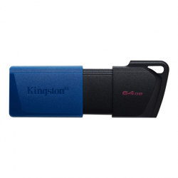 Kingston | USB 3.2 Flash Drive | DataTraveler Exodia M | 64 GB | USB 3.2 | Black/Blue