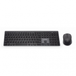 Gembird | Backlight Pro Business Slim wireless desktop set | KBS-ECLIPSE-M500 | Keyboard and Mouse Set | Wireless | Mouse included | US | Black | g