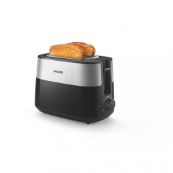 Philips Toaster HD2516/90 Daily Collection Power 830 W, Number of slots 2, Housing material Plastic, Black