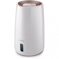 Philips | HU3916/10 | Humidifier | 25 W | Water tank capacity 3 L | Suitable for rooms up to 45 m² | NanoCloud technology | Humidification capacity 300 ml/hr | White/Rose gold